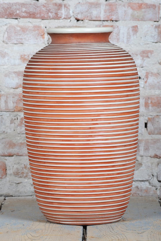 Original Mid-Century Vase, Ceramic, Well-Preserved Condition, Czech, 1940s (photo 2 of 6)