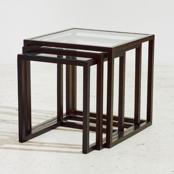 Image 1 of MK10268 Tables gigognes en chêne, lot de 3