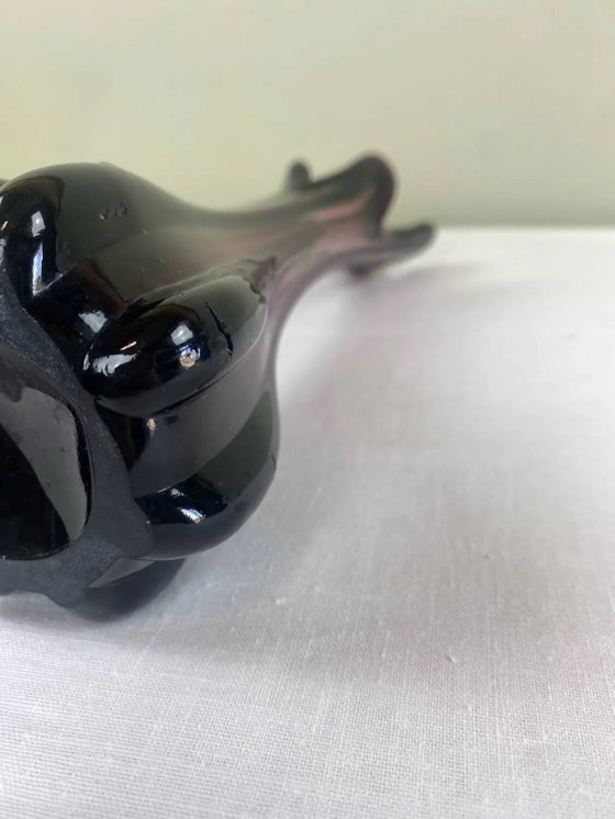 Vintage five-finger vase – Crystal, Glass (photo 7 of 10)