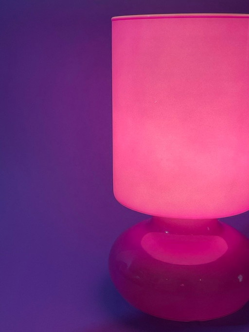 LYKTA Vintage Purple Table Lamp - Handmade - Classic Elegance