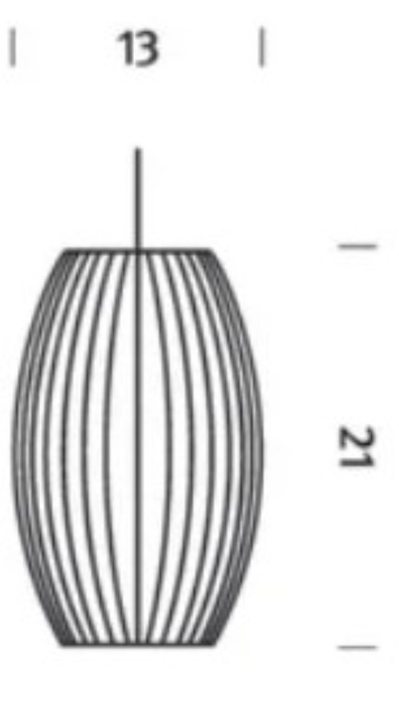 Image 1 of Nelson Cigar Bubble Pendant Medium Off White / HAY