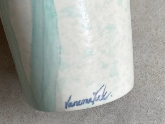 1x Vanessa Tuck Keramikvase im Jugendstil mit Blumen – Vasen, Ceramic (photo 4 of 7)