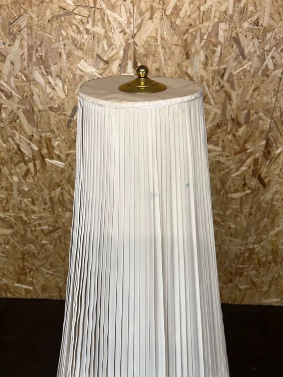 Image 1 of Lámpara de pie XL años 60 y 70 de porcelana KPM de latón Space Age