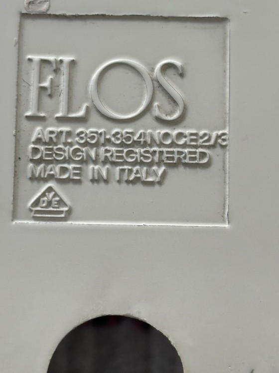 Image 1 of Superbe paire de lampes « Noce » d'Achille Castiglioni pour Flos – Édition en verre dépoli – 1972