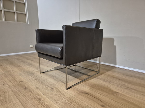 Image 1 of 2x Bert Plantagie Pallas - Armchairs - Brown - Leather - ZGAN