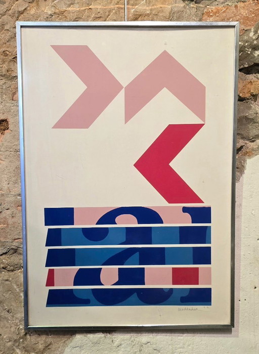 Arthur Aeschbacher (1923–2020) - Litografía original, prueba de artista firmada, circa 1980
