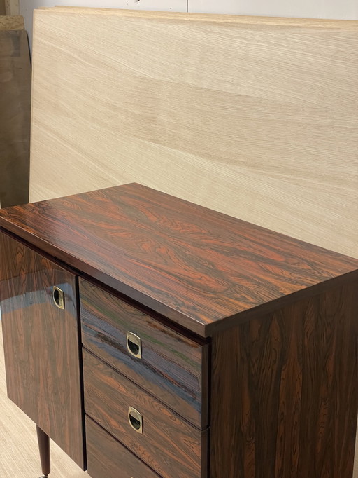 Vintage rosewood chest of drawers, Dutch design 1960s