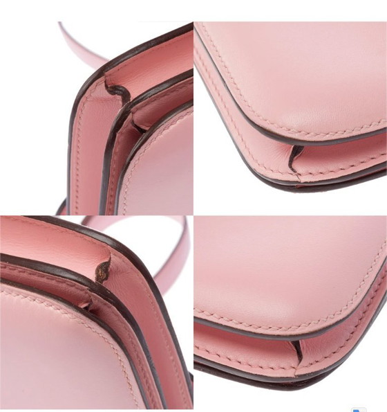 Image 1 of Zak HERMES Constance en Cuir Rose - 103441