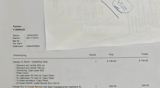 À vendre : canapé d'angle design neuf avec garantie de 5 ans