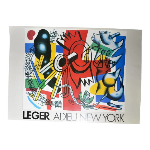 “Leger Farewell New York” Poster - After Fernand Leger ( )