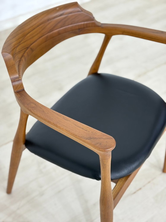 High-quality Danish style armchair / retro living room chair / chair / retro vintage dining room chair (photo 4 of 9)