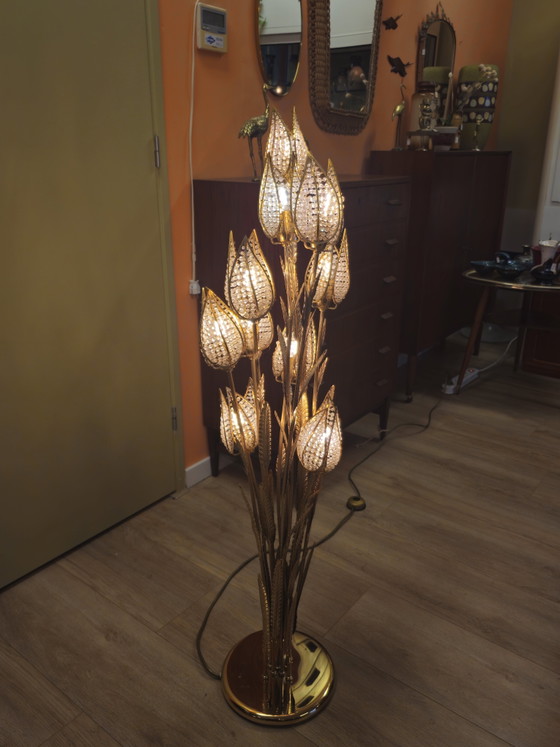 Vintage PALWA Tulip Floor Lamp Table Lamp Brass – Floor lights, Metal (photo 6 of 15)