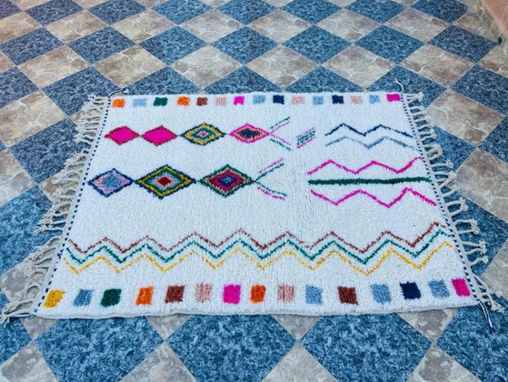 Authentic Handwoven Berber Moroccan Rug 200cmx280cm – Rugs & carpets, Cotton (photo 3 of 10)