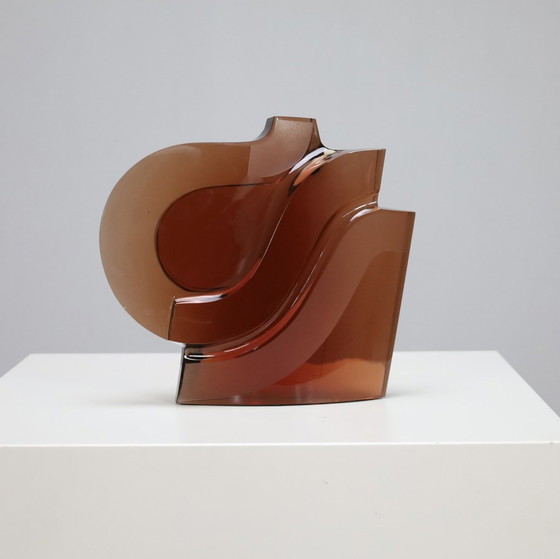 Image 1 of Objet d'art en verre - Attribué à Pavel Havelka