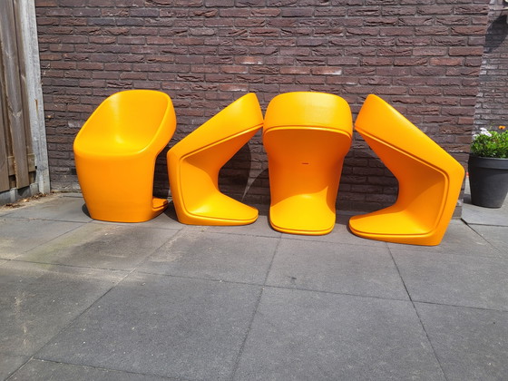 Image 1 of Collection de 4 chaises Vondom Ufo par Ora Ito
