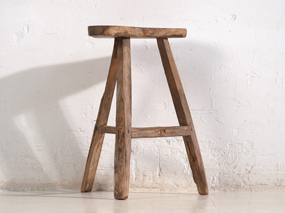 Tabouret asiatique ancien (c.1900) #4 (photo 11 of 39)