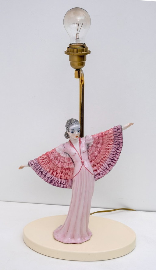 Lámpara de sobremesa de cerámica italiana de mediados de siglo Tarcisio Tosin, años 60