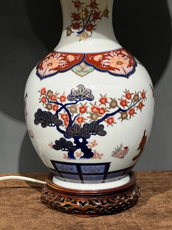 Lamp in porcelain, hand painted – Table lamps (photo 4 of 5)