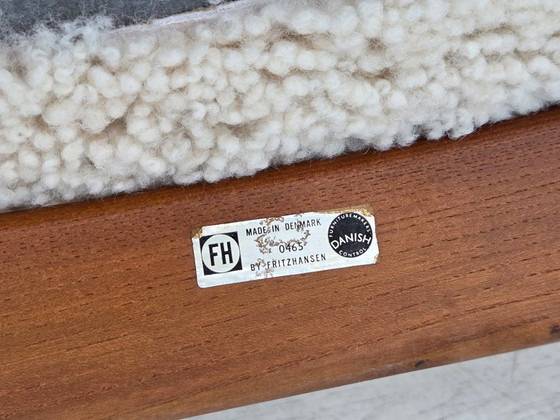 1960s, Danish design by Alf Svensson, genuine sheepskin, reupholstered. – Armchairs, Other (photo 22 of 24)