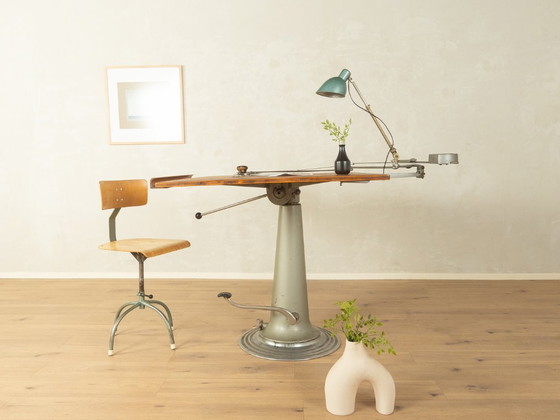 Table à Dessin des Années 1950 par Nike Eskilstuna, Bureaux, Bois, Marron (photo 10 sur 25)