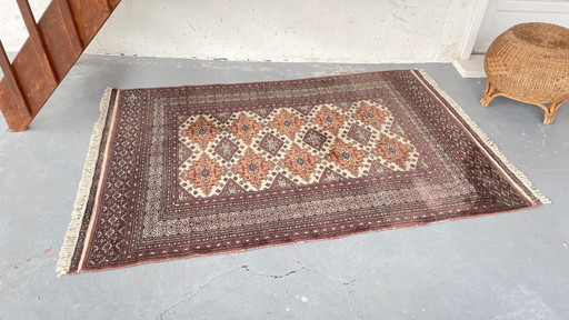 Vintage grey-purple oriental rug – 196cm x 126cm