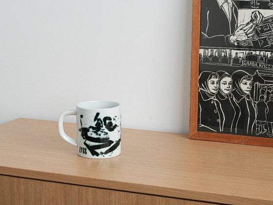 Image 1 of Tazza in porcellana, design danese, 1988, designer: Mogens Andersen, produzione: Royal Copenhagen