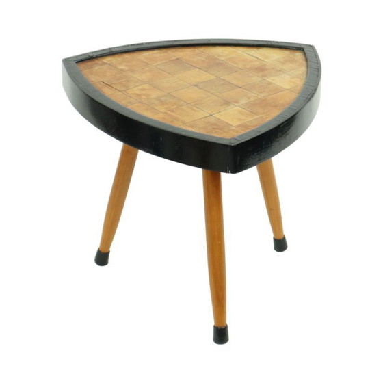 Image 1 of Mesa de Plantas Triangular Parqueterie Años Cincuenta