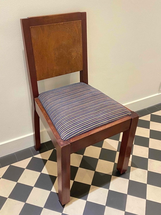 Image 1 of Is this one of the most beautiful stools ever? Let me know... - Art Deco Hague School-Style Chairs and Ottoman