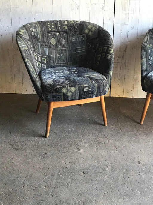 Set Mid-Century gelakte loungestoelen van Arts & Crafts Company, jaren 60