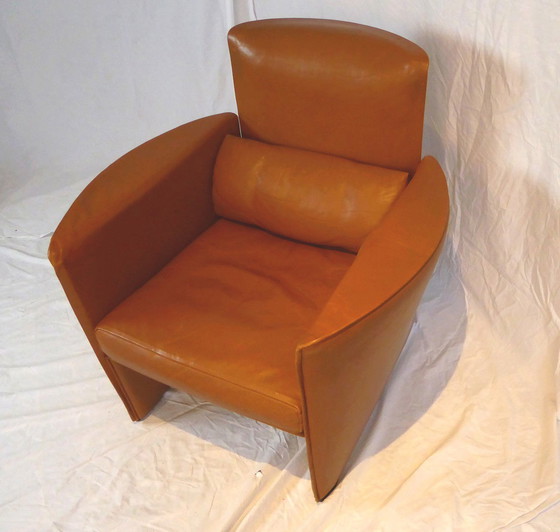 Image 1 of Cognac leather  club armchair