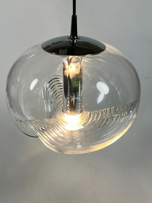 Vintage Peill & Putzler Futura Wave Pendelleuchte, Deutschland 1970