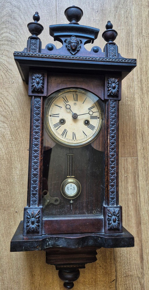 Miniature Junghans regulator wall clock