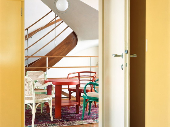 Image 1 of Conjunto vienés moderno Thonet B 246 con sillas y mesa T 142, década de 1930