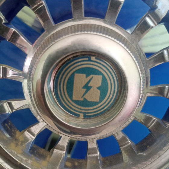 Image 1 of Ventilateur de table vintage KDK (Panasonic) style Space Age – années 1970 – État impeccable