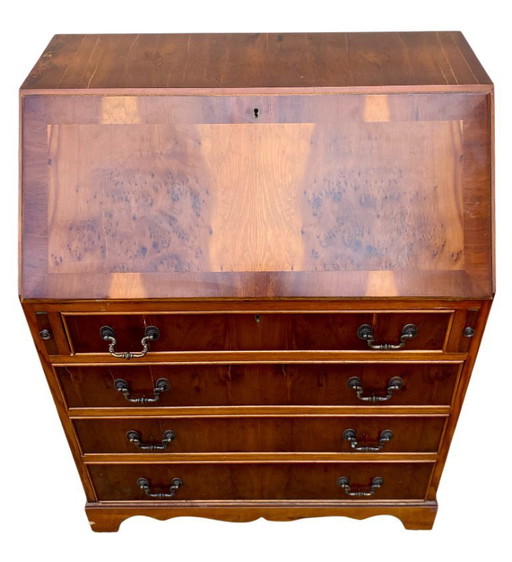 Antique English walnut secretary