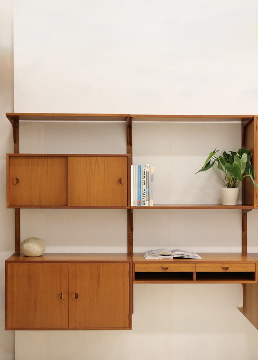 Wandsysteem Teak, Hansen en Guldborg Jaren 60