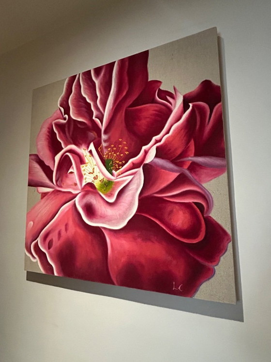 Image 1 of peinture contemporaine " fleur " 