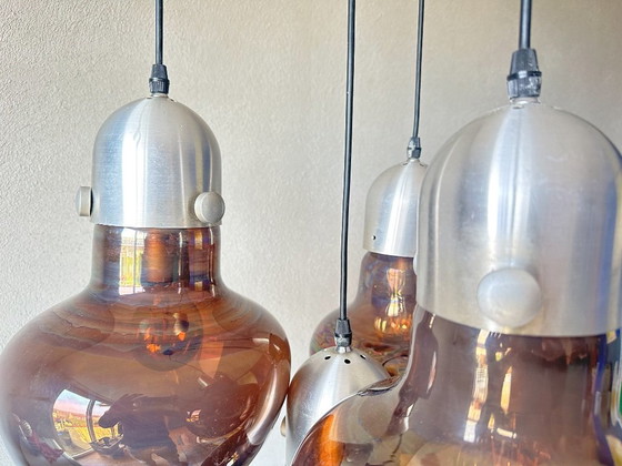 Vintage Nettetal Leuchten cascade lamp – Pendant lamps, Glass, Aluminium (photo 2 of 15)