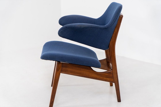Image 1 of “Pinguin” armchair by Louis van Teeffelen for Wébé (The Netherlands, 1950s).