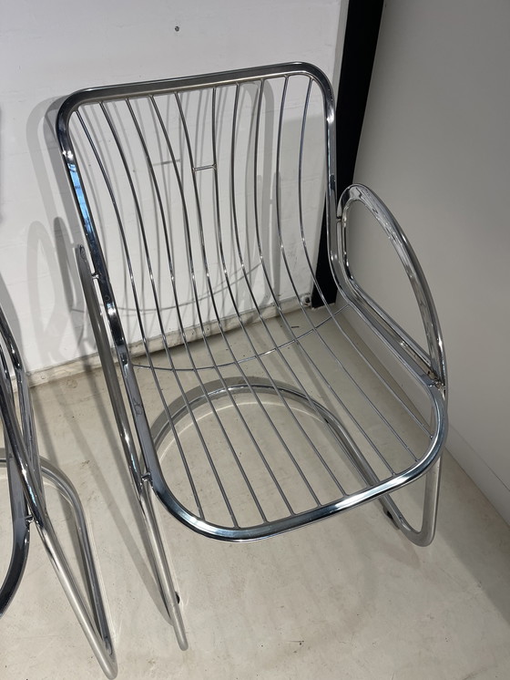 Image 1 of Gastone Rinaldi vintage stoelen Rero Artdeco 