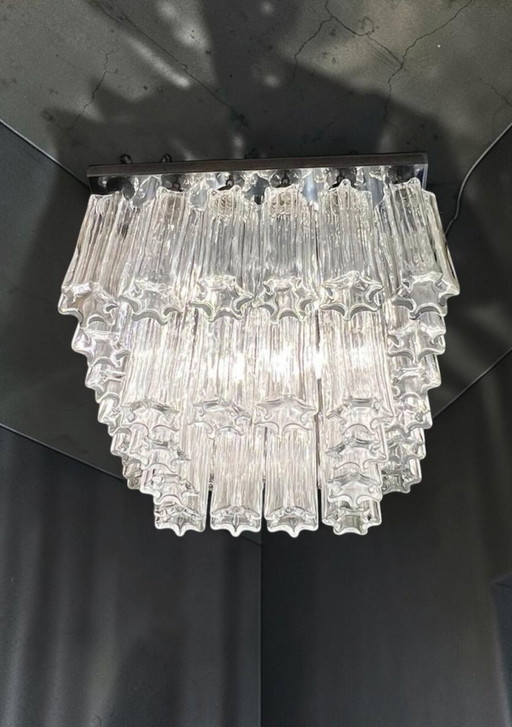 Zeer zeldzame Glashütte lamp – Glashütte Limburg, kroonluchters, Chrome (photo 2 of 6)