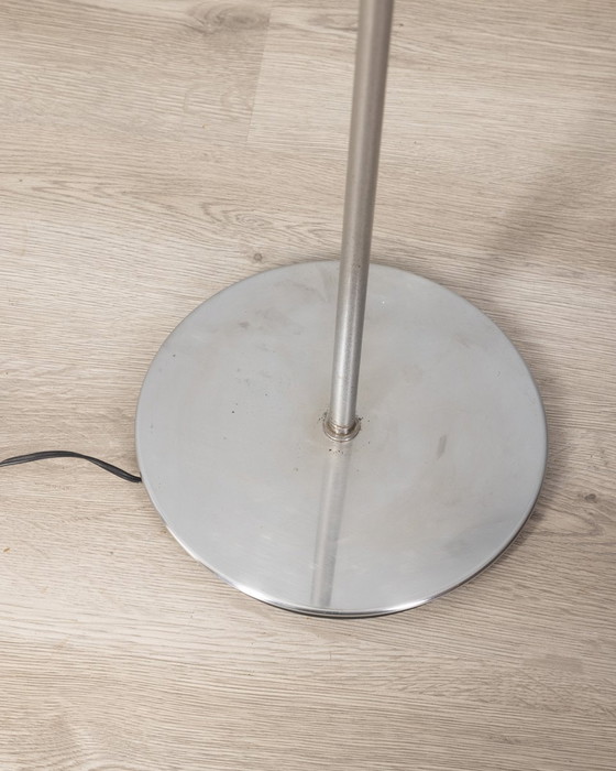 Image 1 of Vintage 70s vloerlamp chroom metaal ontwerp Goffredo Reggiani