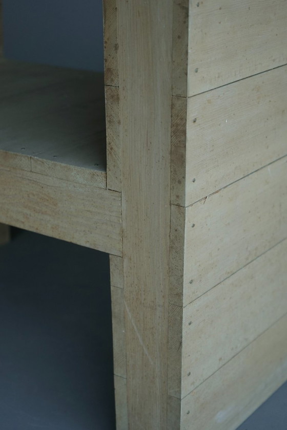 Image 1 of Mesa auxiliar escolar Bossche de dos niveles a la manera de Dom Hans van der Laan, años 60