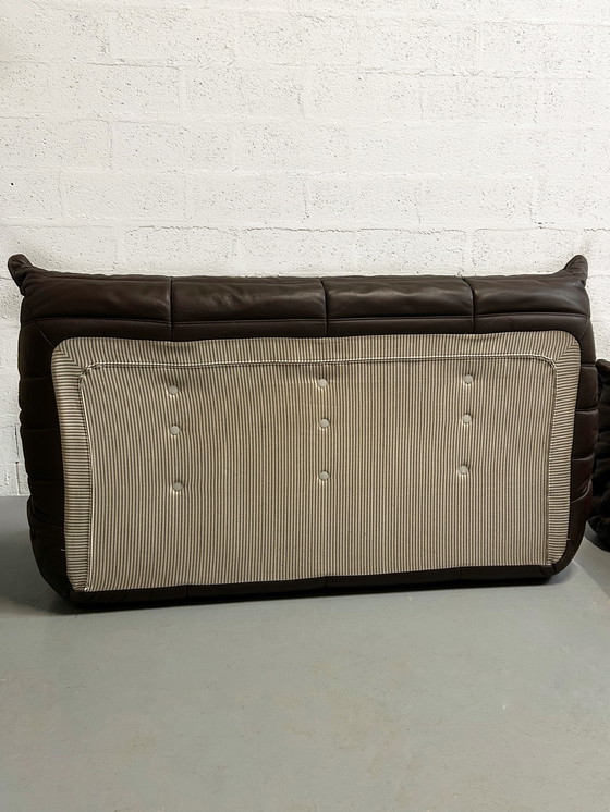 Image 1 of Togo Line rRoset bruine leren set