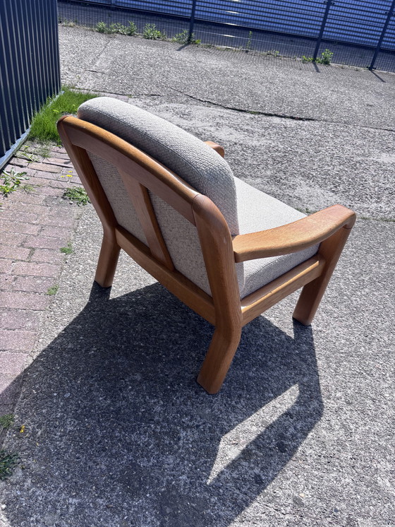 Image 1 of Vintage eiken fauteuil dyrlund Eiken fauteuil
