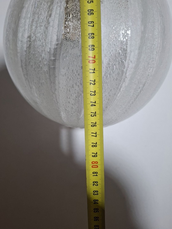 Lampadario anni sfera anni 70s – Lampade a sospensione, Vetro, Metallo (photo 4 of 10)