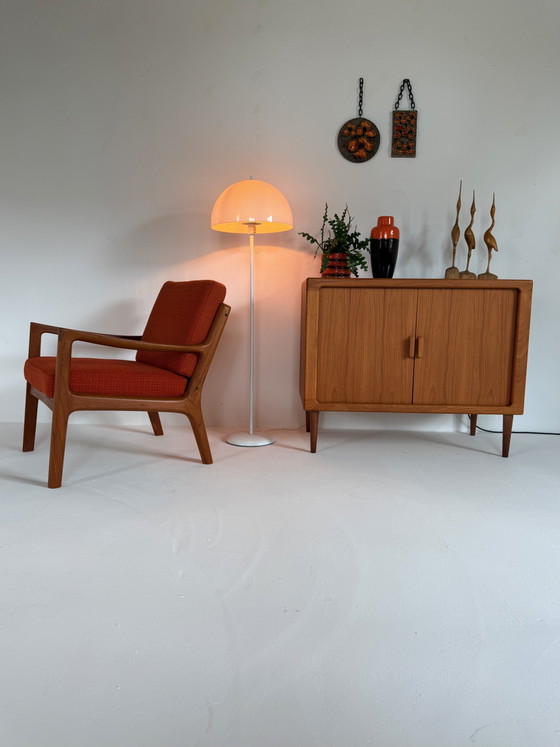 Vintage Deense Mushroomlamp ‘70 – Vloerlampen, Plastic, Metal (photo 11 of 11)