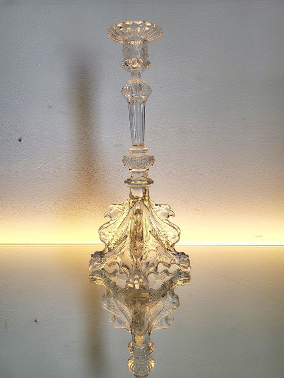 Image 1 of Val Saint Lambert, candelabra series Luxval, model Griffon, 1935, Belgium