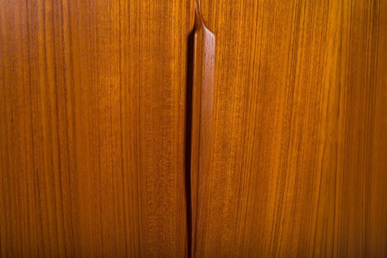 Image 1 of Vintage Deens Teakhouten dressoir van Axel Christiansen voor Aco Møbler, jaren 60