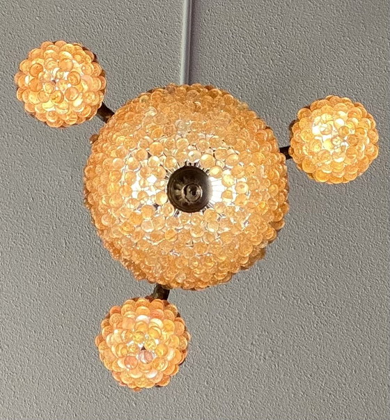 Lampadario vintage fatto a mano in stile Murano – Lampade a sospensione, Glass, Metal (photo 3 of 5)